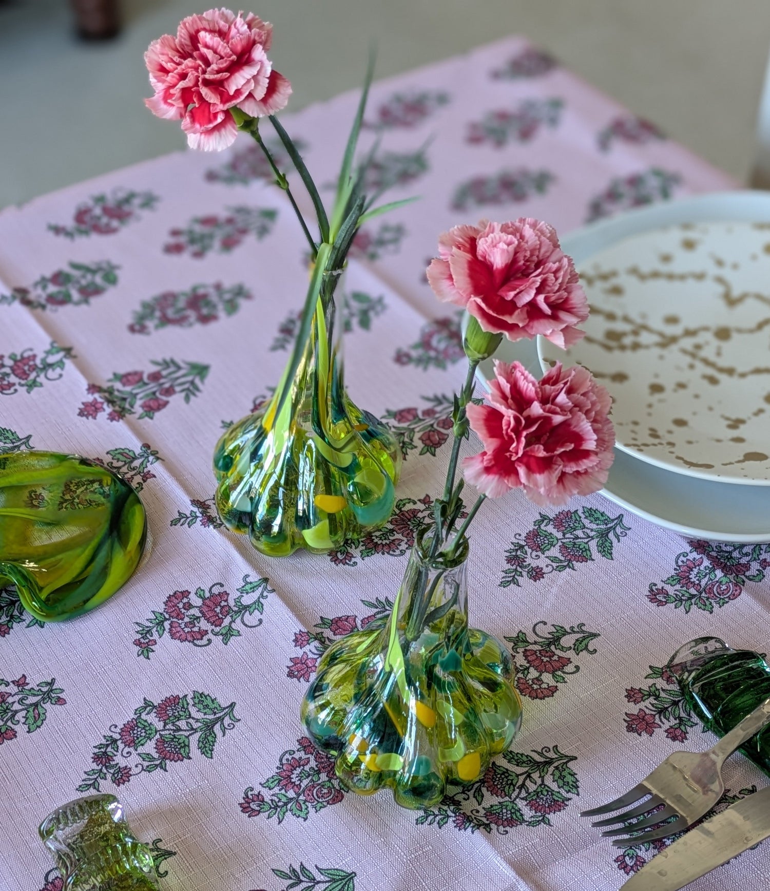 Hand-Blown  Glass  Mini Garlic Vase